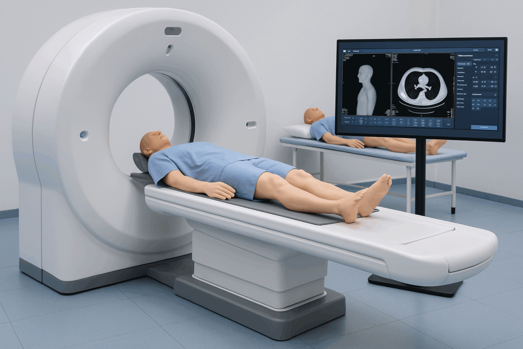 CT simulator lies sophisticated AI simulation technology. This feature replicates real-life scenarios